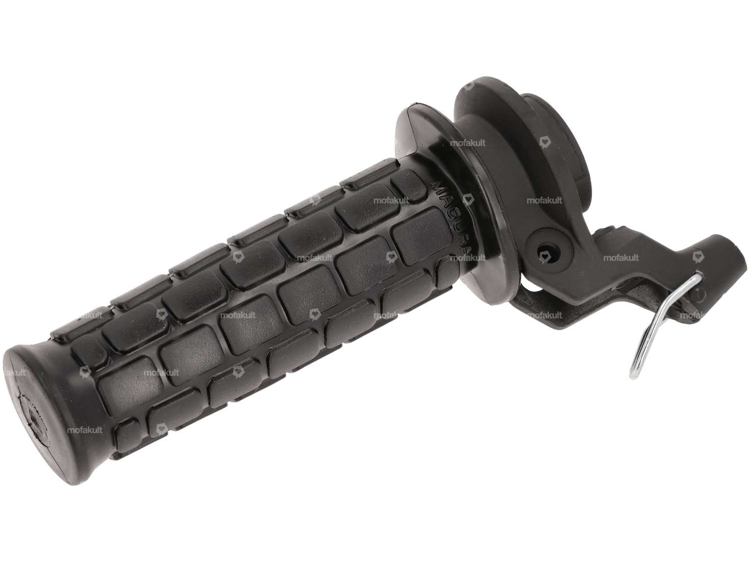 Tube de poignée de changement de vitesse Magura motif bloc noir NOS Carousel Image 1