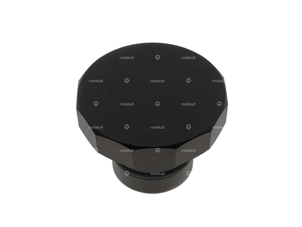 66HEROES Bouchon de réservoir alu carré (à clipser) noir | Puch Maxi Carousel Image 1