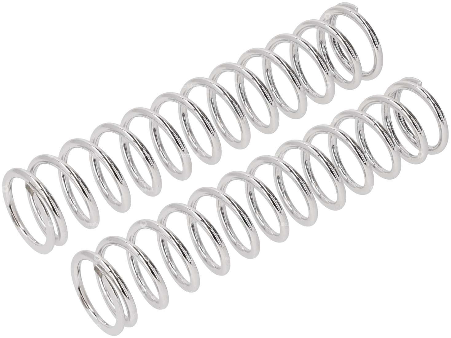 EBR Ressort décoratif (paire) Fourche Ø 28 mm Chrome | Piaggio Ciao / Hercules / Alpa Carousel Image 1