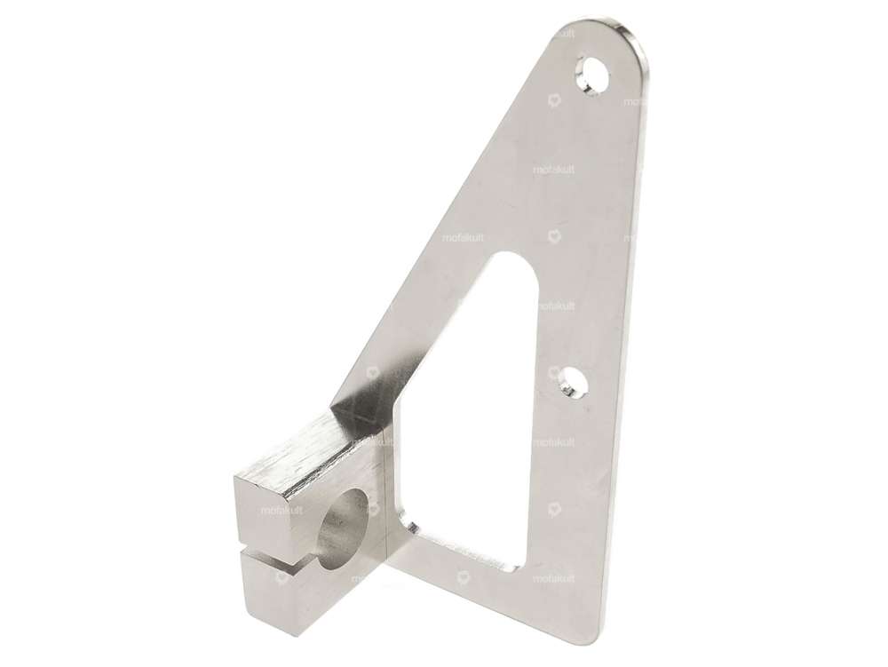 66HEROES Support de plaque d'immatriculation latéral gauche (version CH) Inox Carousel Image 2