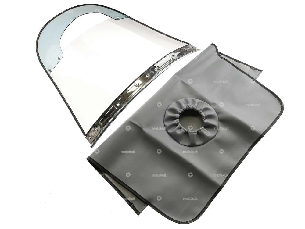 Pare-brise en verre acrylique avec jupe Carousel Image 1