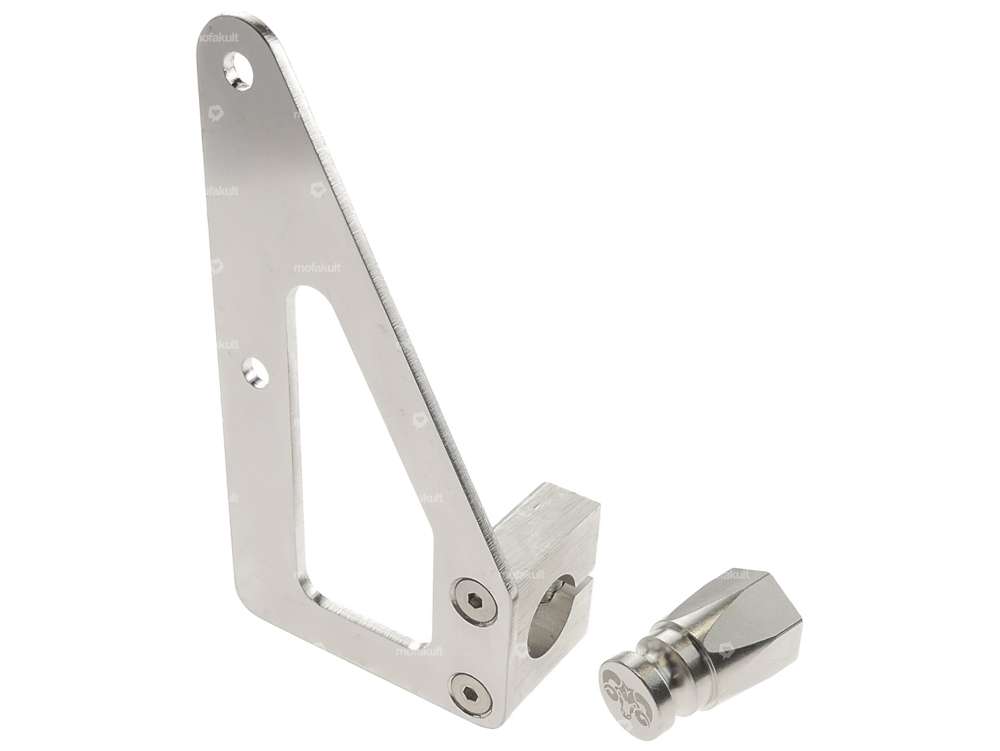 66Heroes Support de plaque latéral + tourillon en Inox (version CH) Carousel Image 2