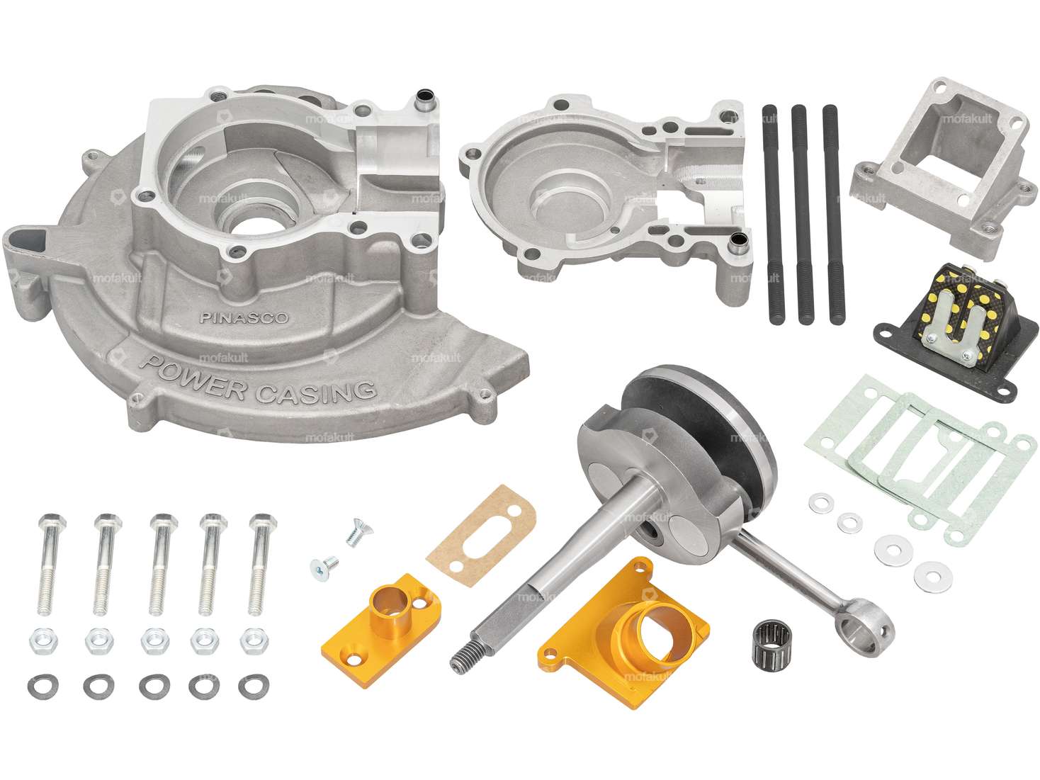 Pinasco 42 mm boîtier "esclave" double admission course 43 mm | Piaggio Ciao, SI Carousel Image 1