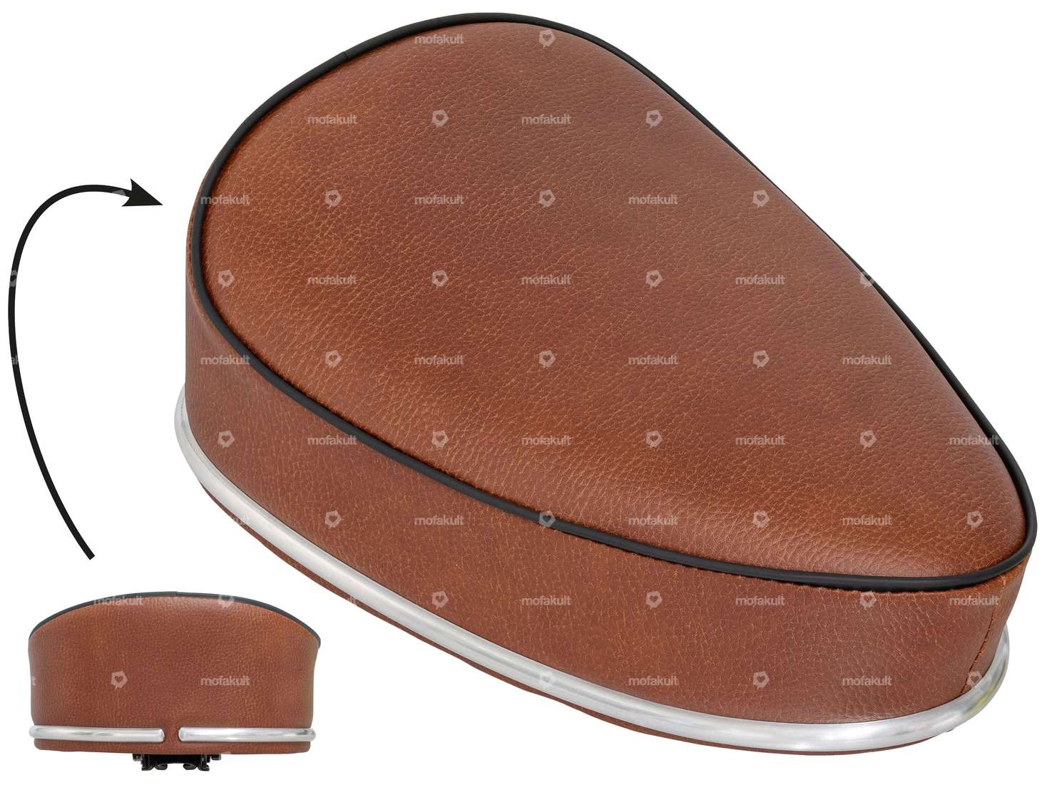 Banc marron Carousel Image 1