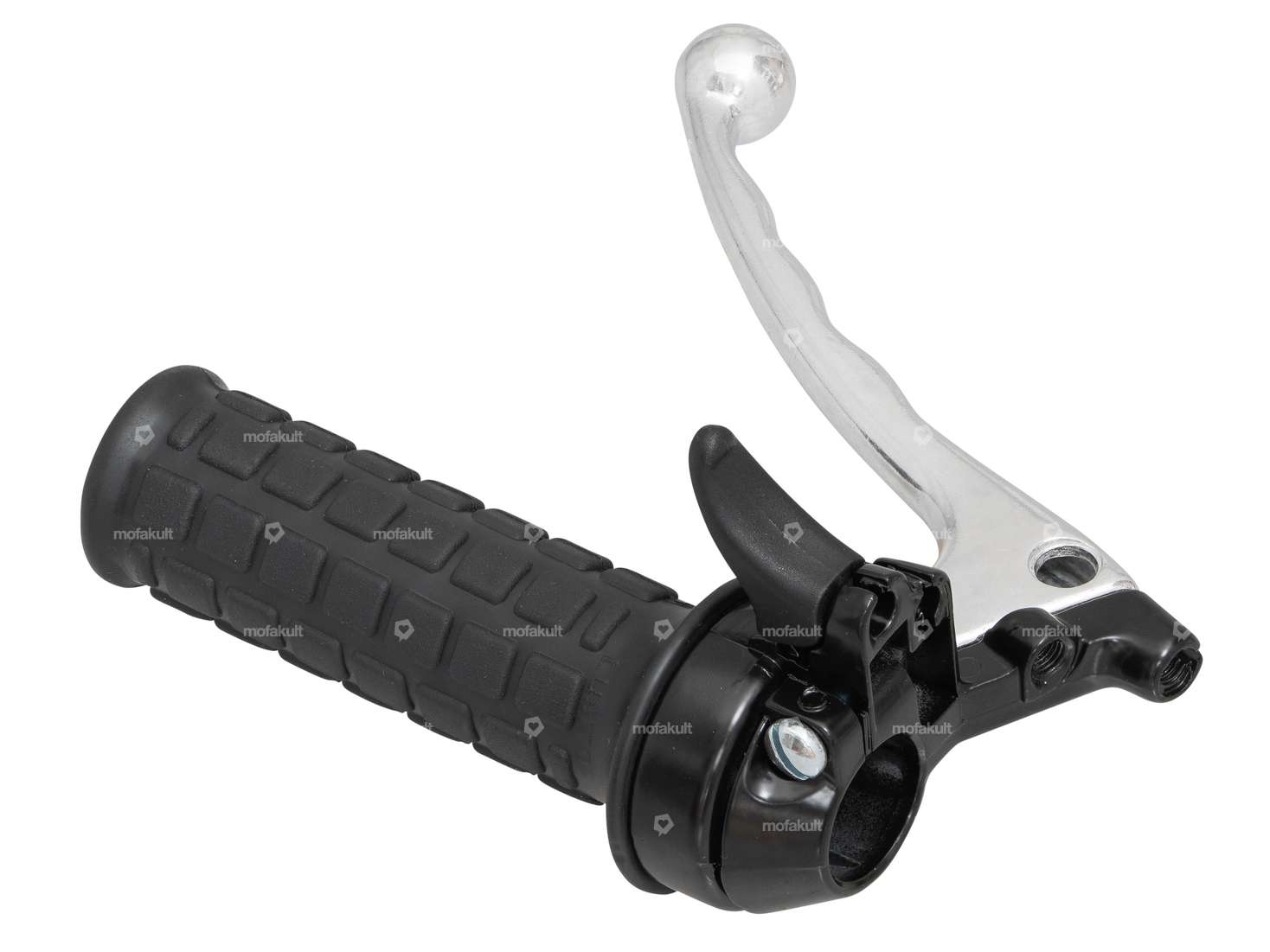 Lusito throttle twist grip with choke lever black Carousel Image 2