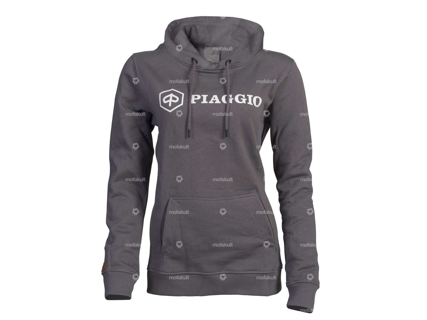 mk-Merch Hoodie "Piaggio" (XS-XXL) Woman Grey Carousel Image 1