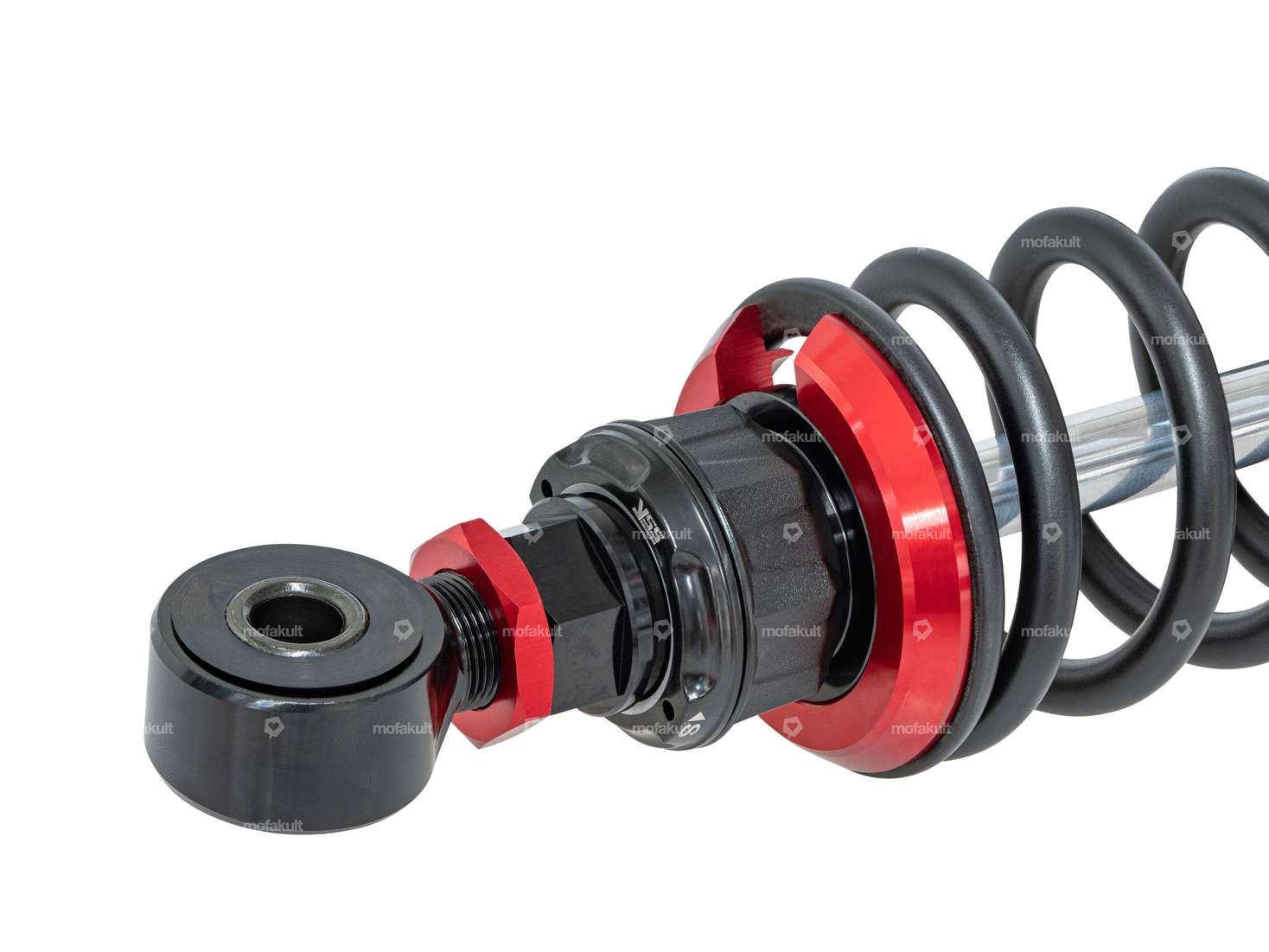 Amortisseur YSS High End 33 - 34 cm noir / rouge (pression de gaz) Carousel Image 2