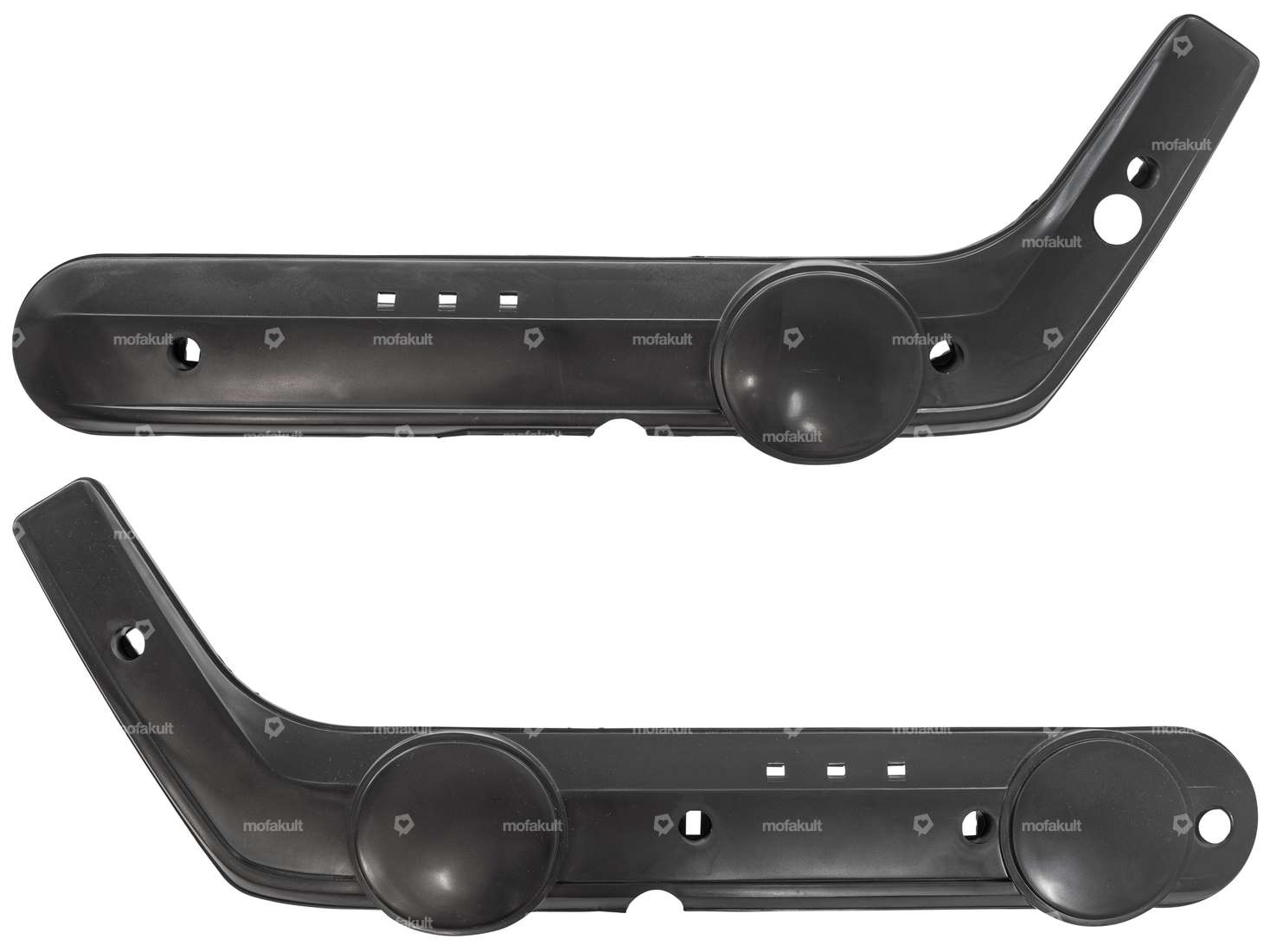 Protections latérales noires anguleuses Mono | Piaggio Ciao Carousel Image 1