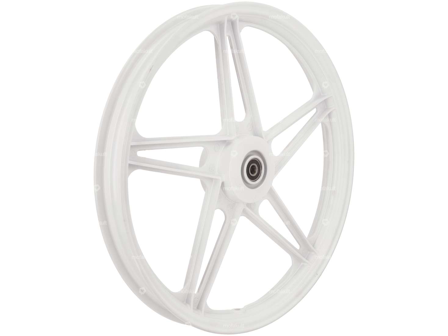 Wheel set 17" cast white (5 spokes) | Peugeot 103 Carousel Image 3