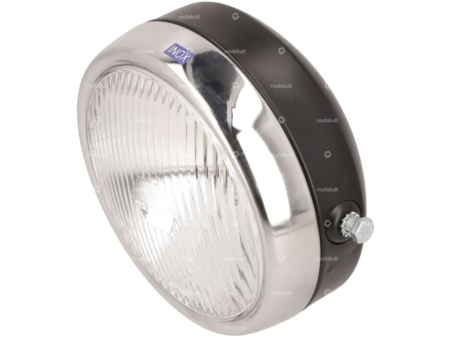 Projecteur SIM rond Ø 14 cm Inox / noir Carousel Image 1