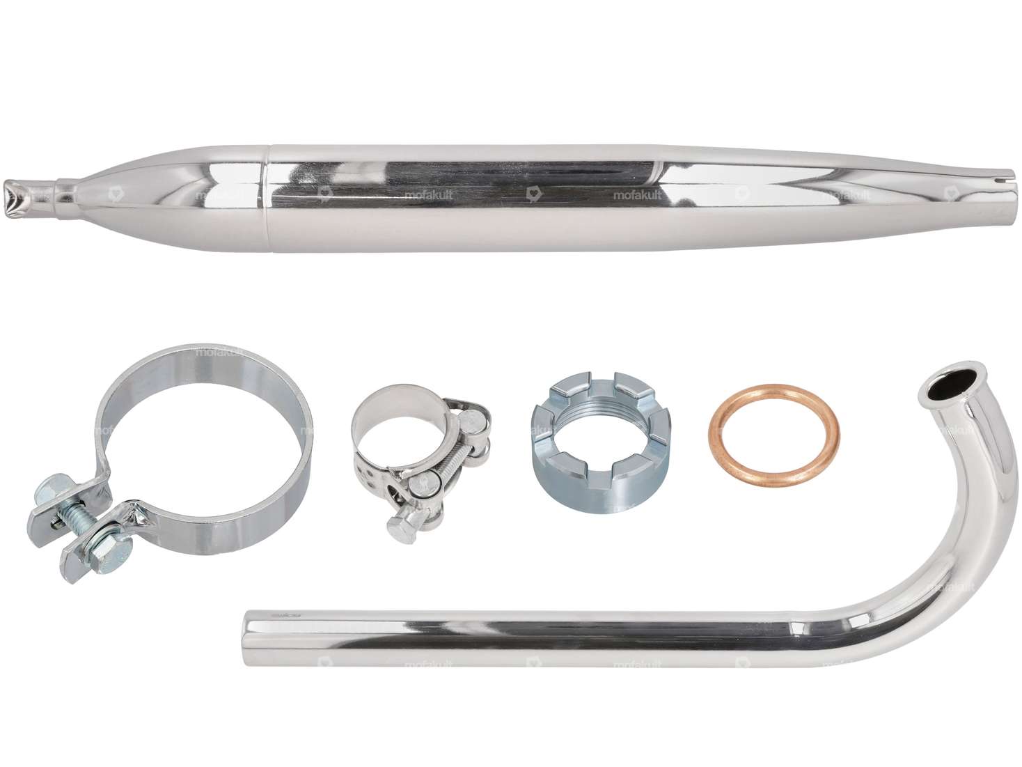 GPO exhaust set Ø 28 / 60 mm original | Sachs 50/2 Carousel Image 1