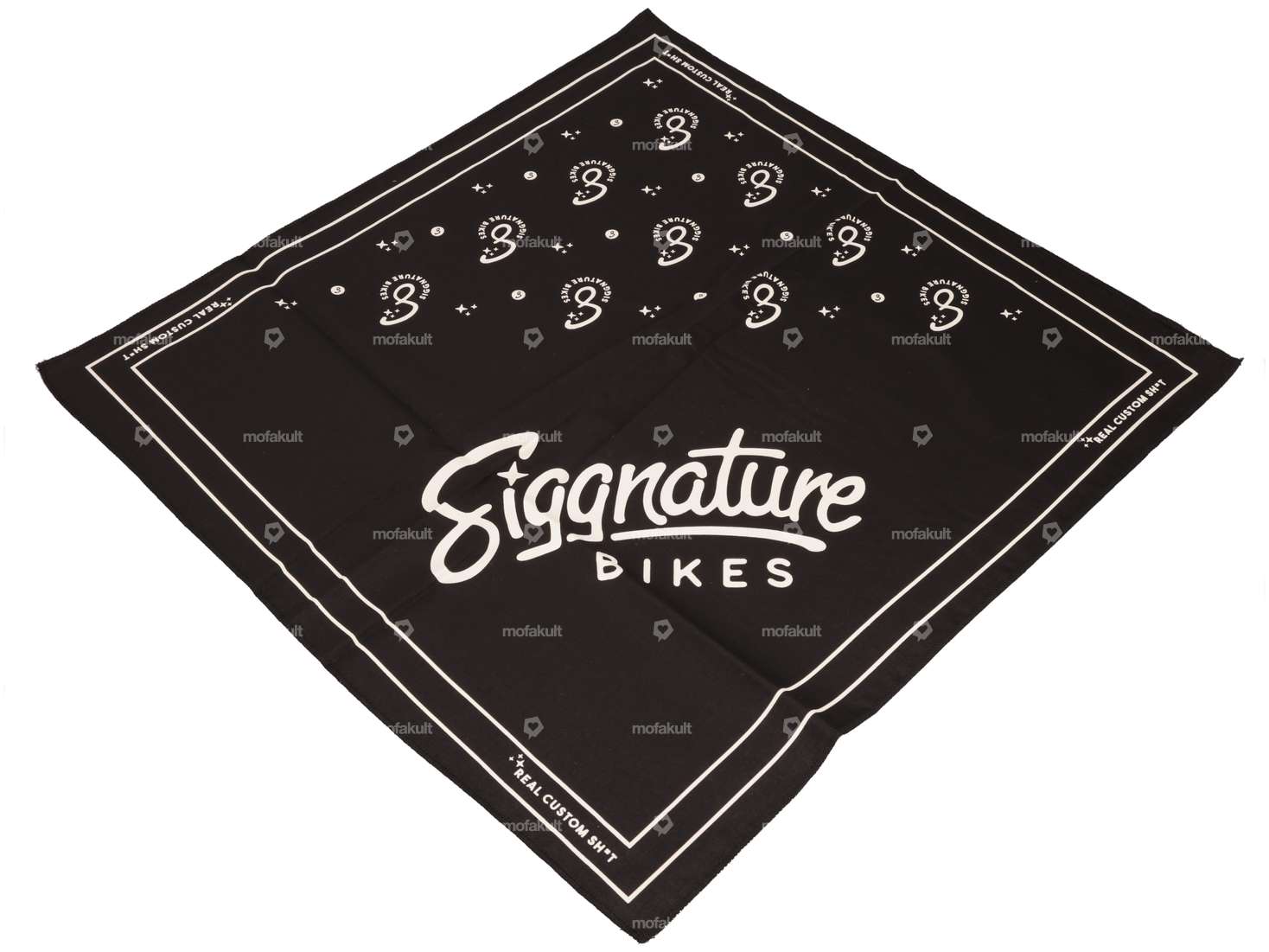 Siggnature Bandana 50 x 50 cm noir / crème Carousel Image 1