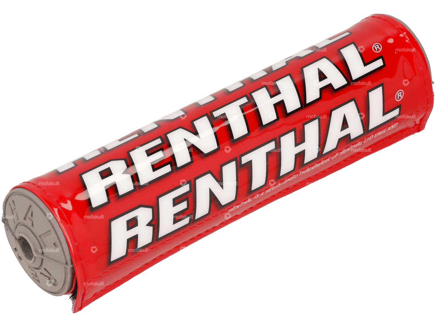 Protection de guidon RENTHAL rouge / blanc / noir 22 cm Carousel Image 1