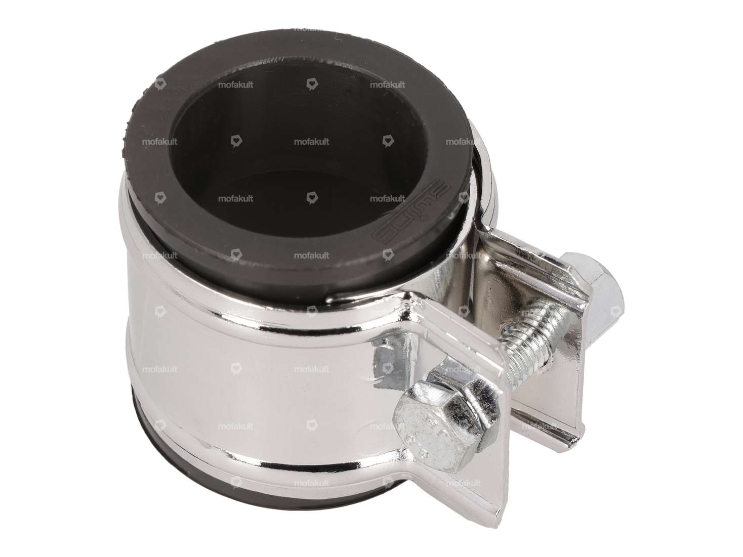 swiing® ingenious exhaust clamp, 32 mm, heat-resistant, chrome Carousel Image 1