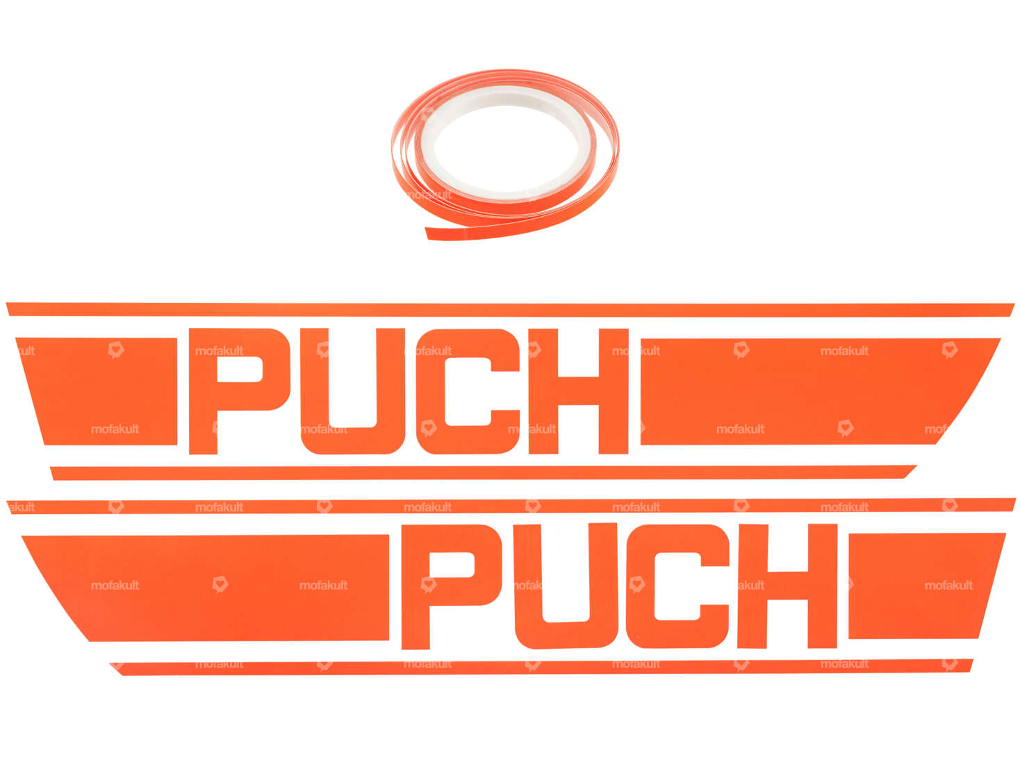 Kit d'autocollants pour réservoir orange | Puch X30 Carousel Image 1