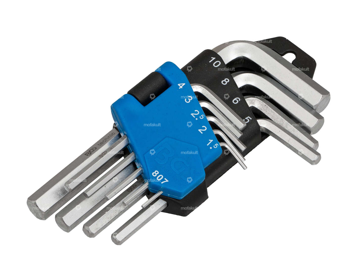 BGS Jeu de clés mâles coudées à six pans creux 9 pcs. Carousel Image 1