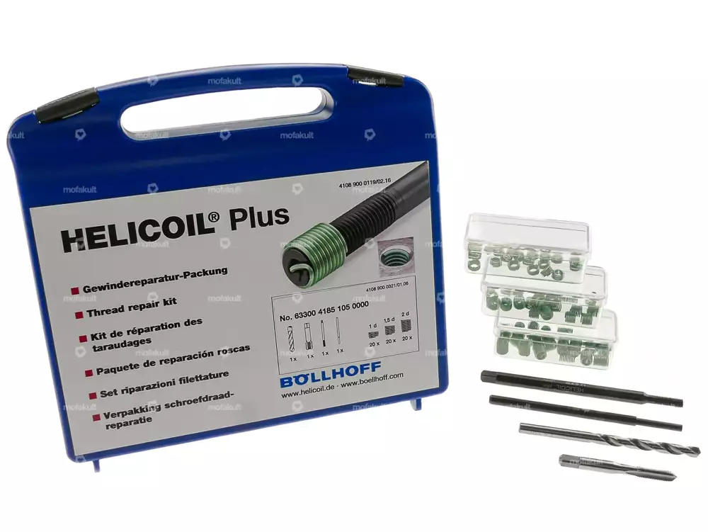 Kit De Réparation Filetage Heli-Coil M6 M8 M10 - Avec étui Métallique Et Outils