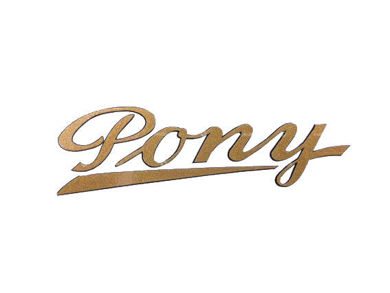 Autocollant "Pony" or 73 x 22 mm Carousel Image 1