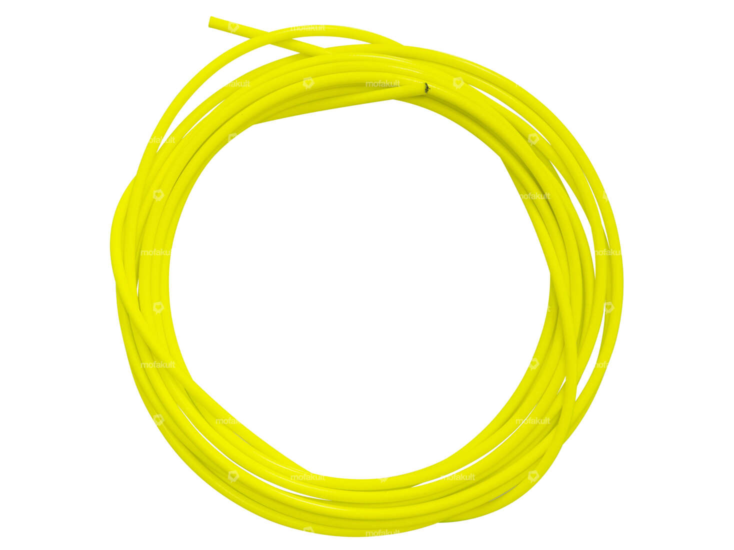 Gaine de câble Ø 5 mm jaune fluo (rouleau de 6 mètres) graissée PTFE Carousel Image 1