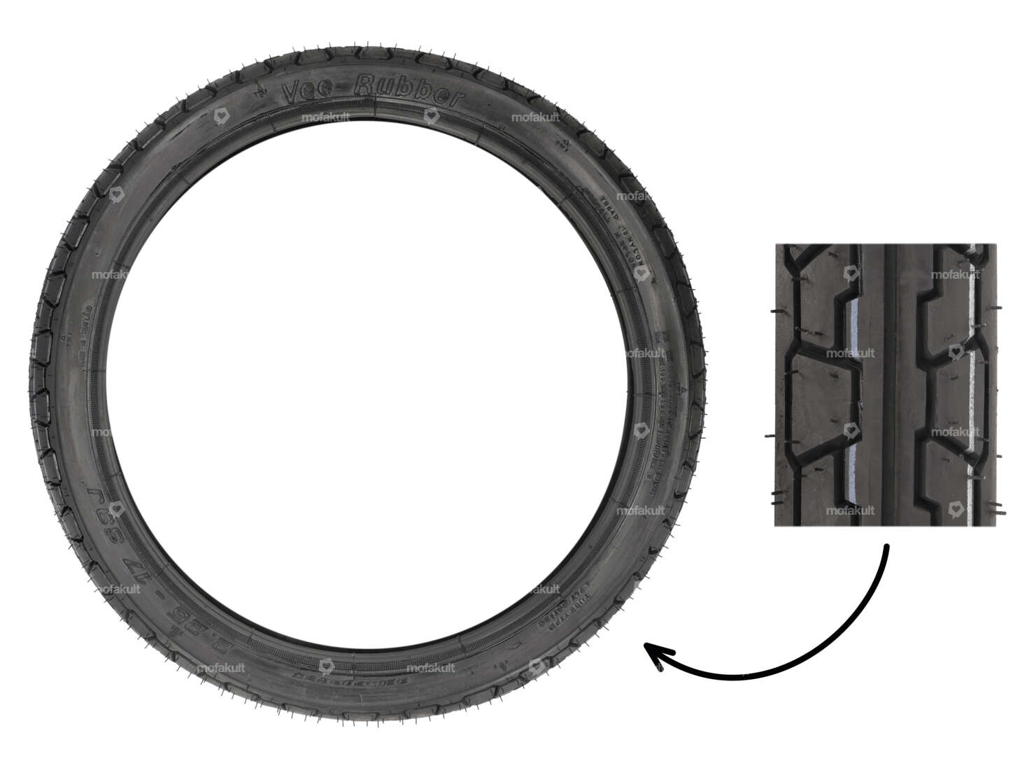 Pneu VeeRubber 2.25 x 17" VRM019 (V019) Semi-Slick Carousel Image 1