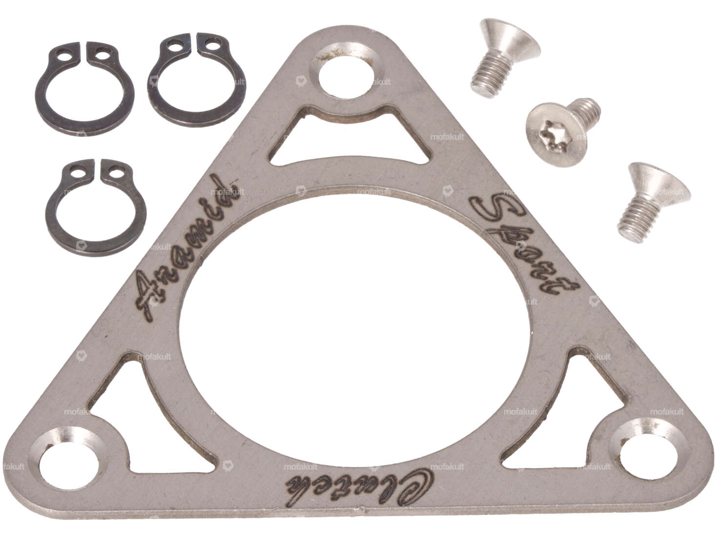 ASP Plaque de renfort Embrayage 3 mâchoires Inox | Puch E50 Carousel Image 1