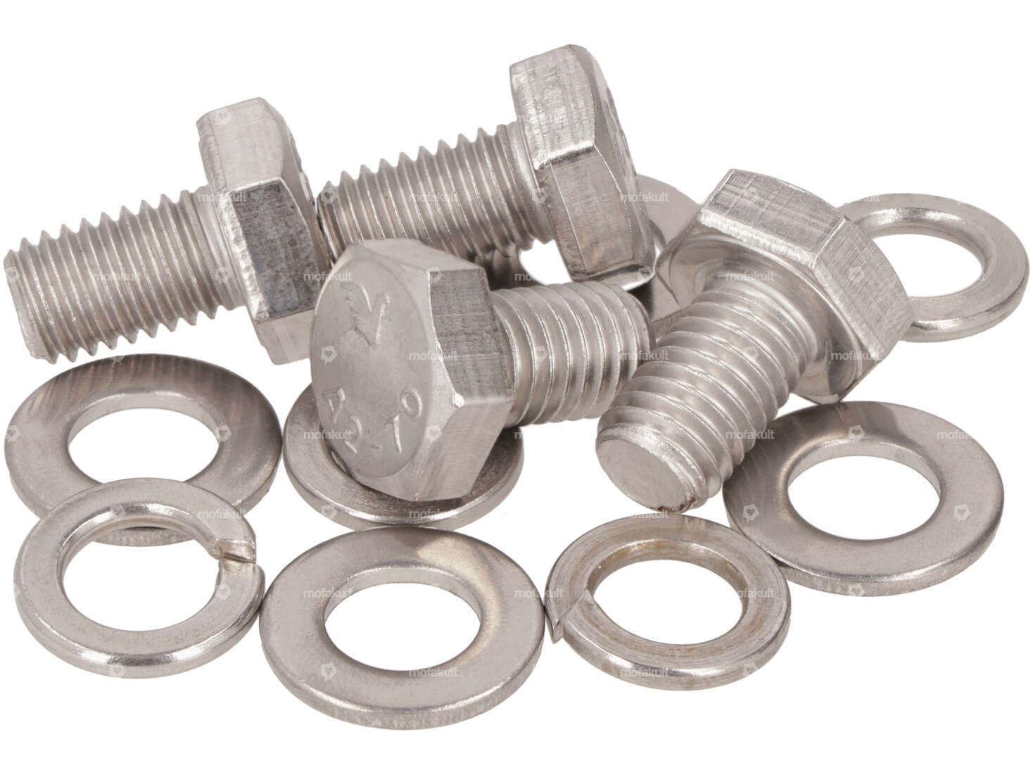 swiing® revival Kit vis moyeu roue arrière / boîte de vitesses Inox | Piaggio Ciao, SI, Bravo, Boxer Carousel Image 1