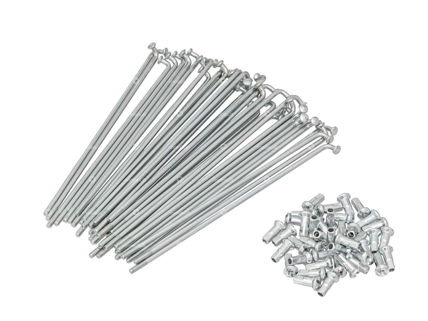 Jeu de rayons 14" avec écrous (2.9 x 145 mm) acier galvanisé Carousel Image 1