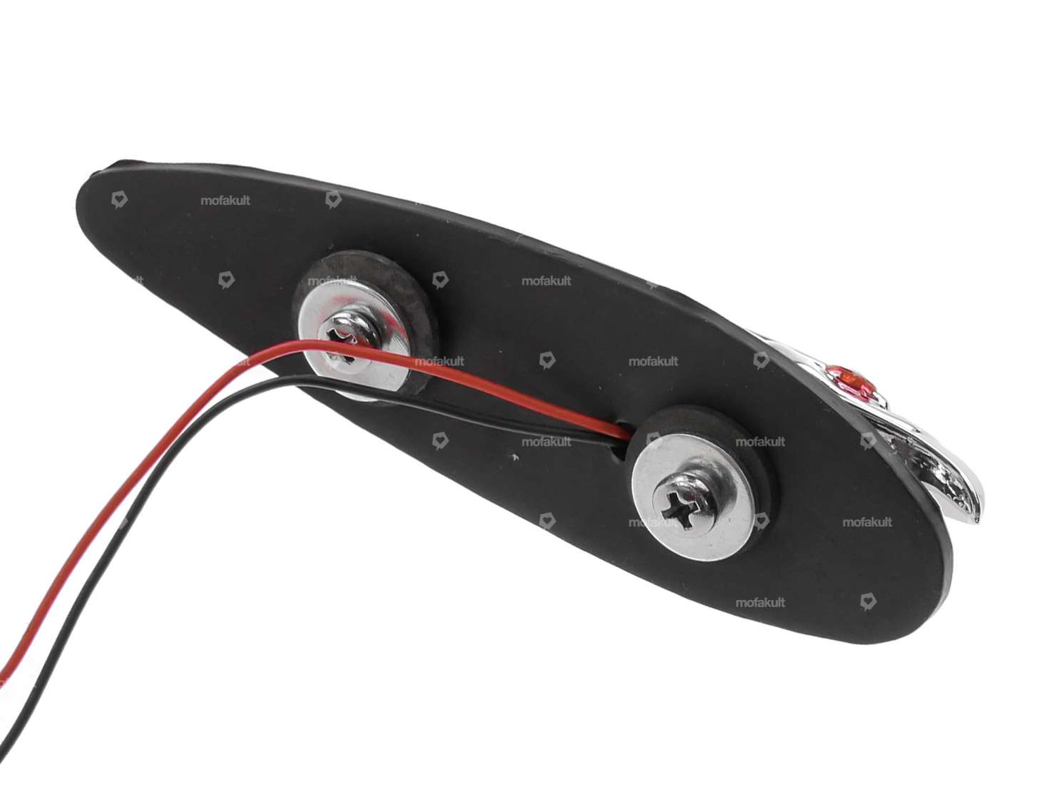 Figurine décorative Aigle chrome petit (yeux éclairés) Carousel Image 3