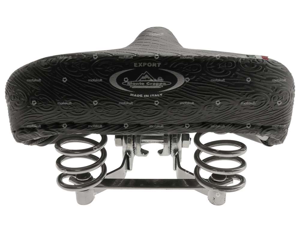 Selle Comfort losange à ressorts en tonneau noire Carousel Image 6