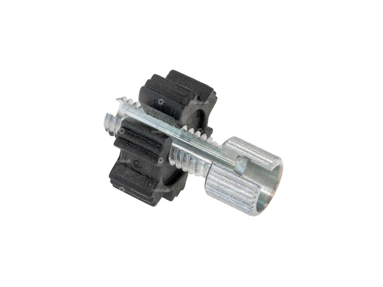 Vis de réglage Domino M6x18 fendue avec écrou plastique Carousel Image 2