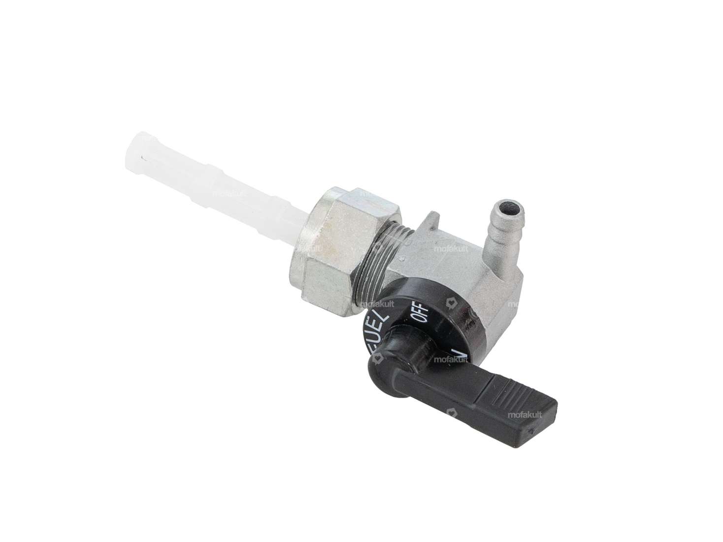 Robinet d'essence OMG vertical M16x1 marqué (avec écrou-raccord) sortant à droite Carousel Image 2