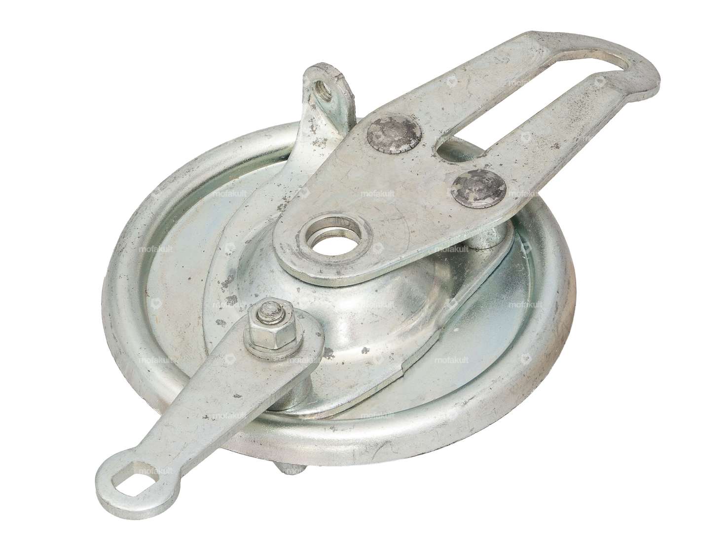 Plaque d'ancrage de frein Sachs V905 Ø 90 mm avant / arrière sans ressort NOS Carousel Image 3