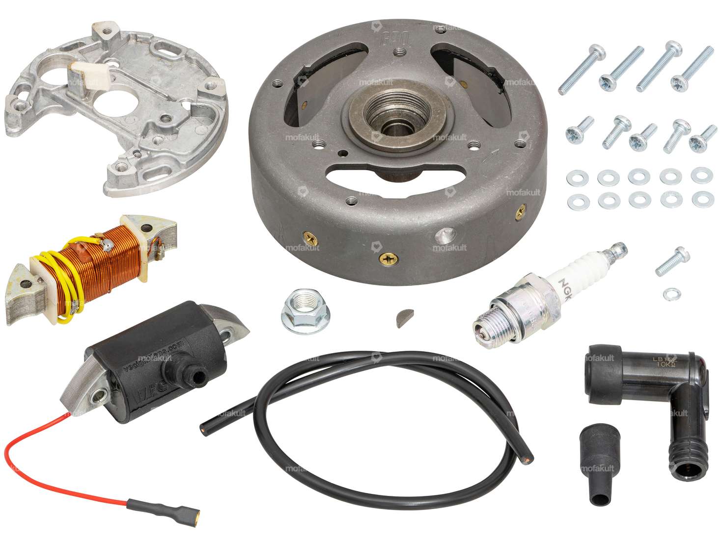 GPO / VEC Kit d'allumage électronique rotation à gauche 6V | Puch / Sachs / Belmondo Carousel Image 2