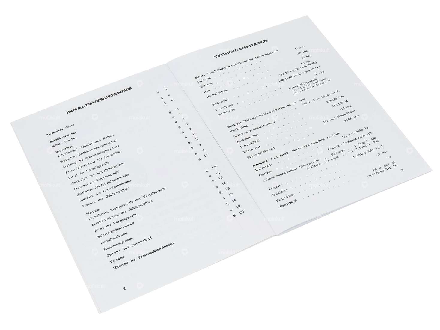 Manuel de réparation | Garelli Eureka Katia Carousel Image 2