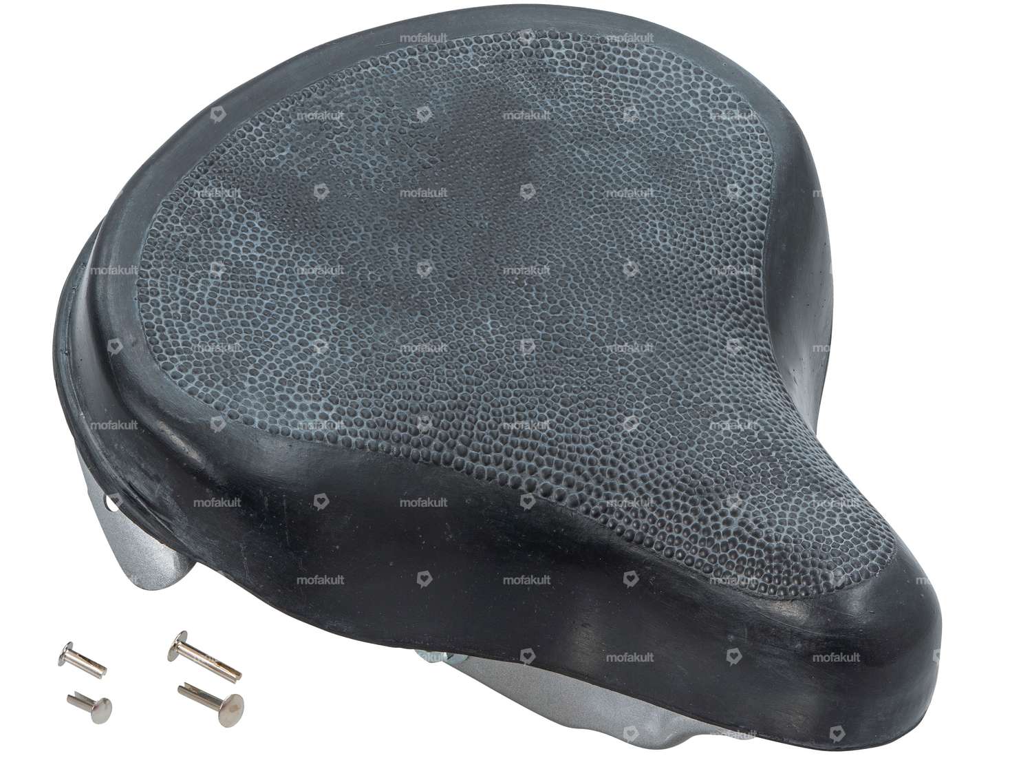 Saddle "Oldtimer" spring seat rubber black Carousel Image 4