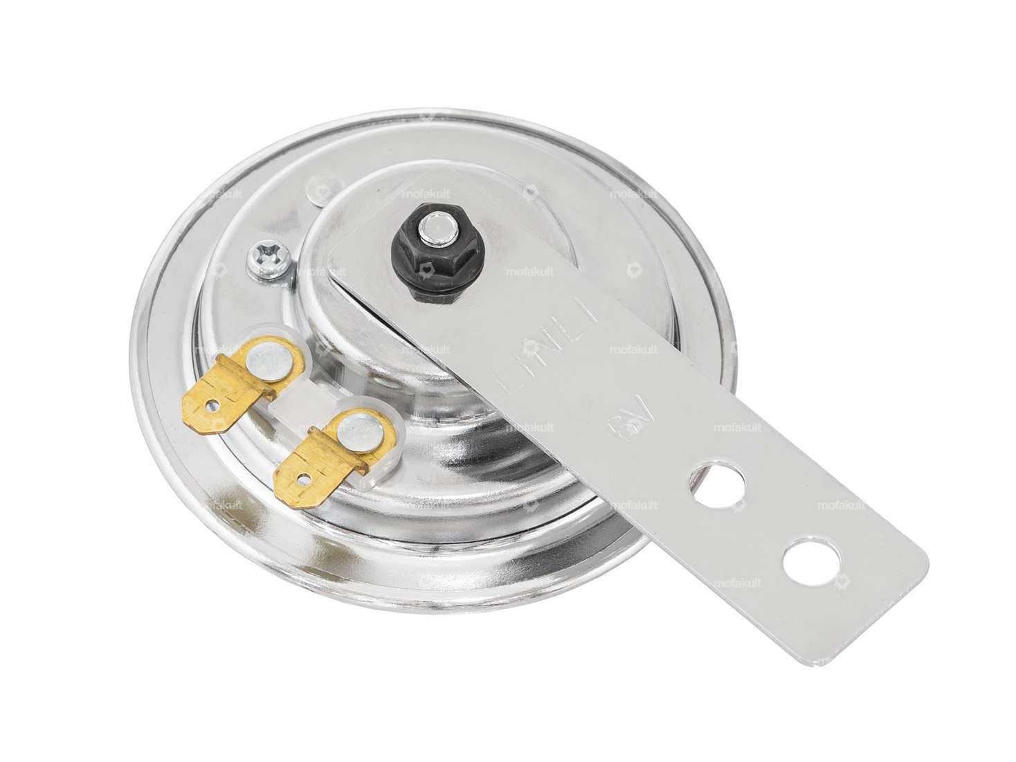 GPO Horn 12V Chrome (AC - courant alternatif) Carousel Image 2