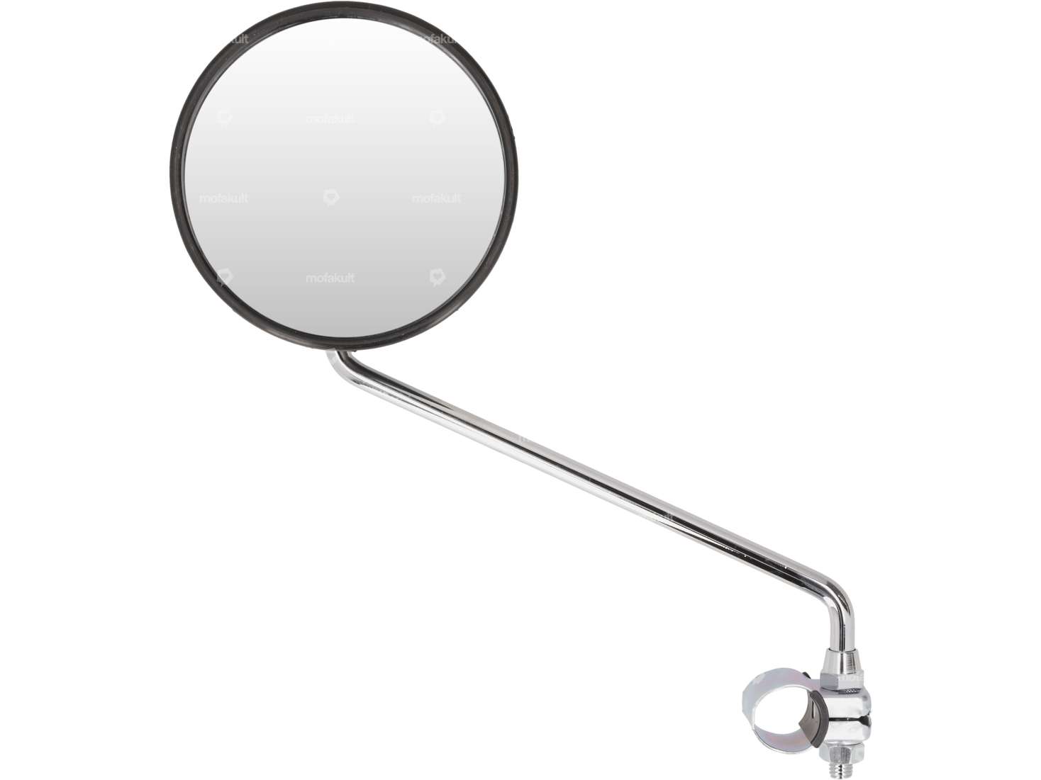 Miroir Bumm rond standard noir / chrome Carousel Image 1