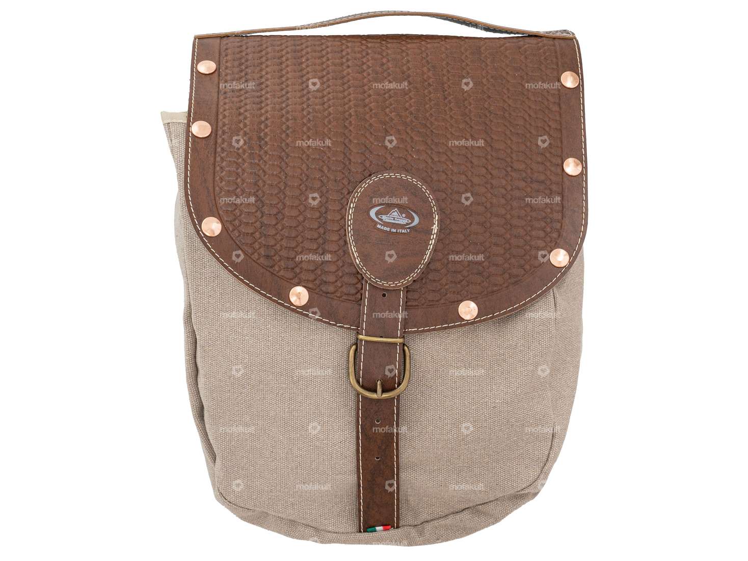 Sac à bagages Oldschool marron Carousel Image 2