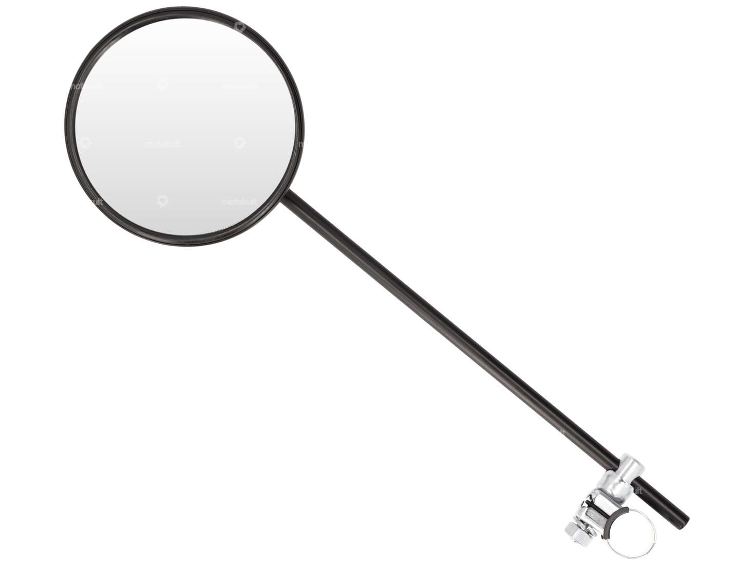 Bumm mirror round Inox black Carousel Image 1