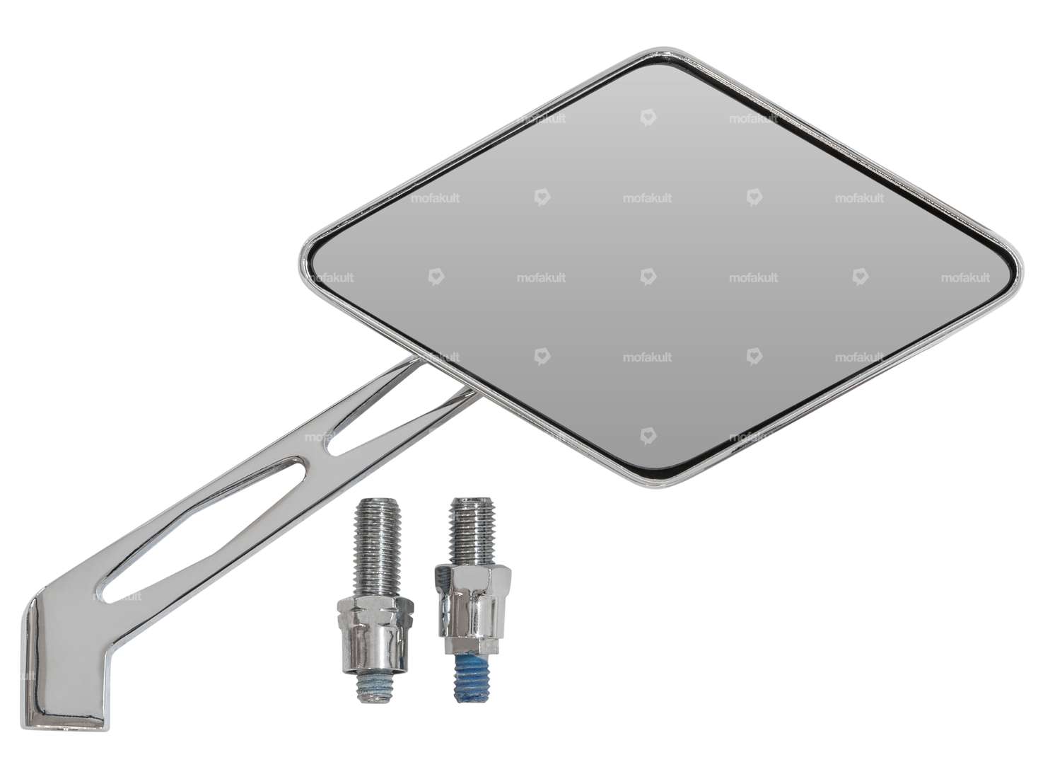 Rétroviseur "losange" droit chromé Carousel Image 1