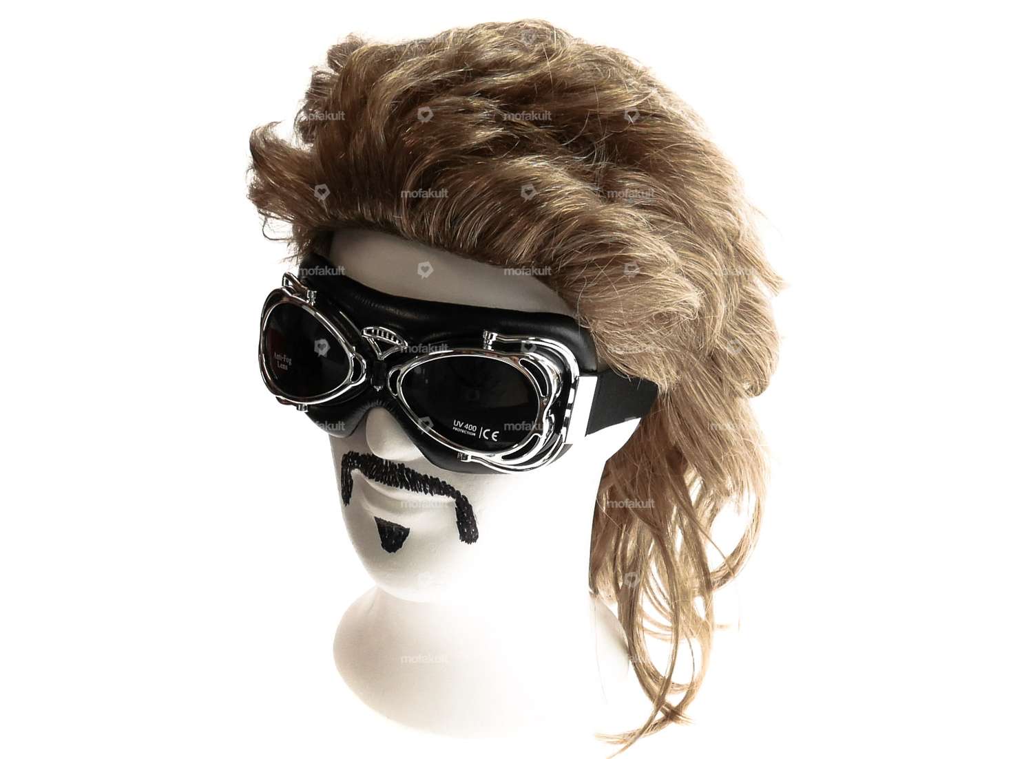 Lunettes d'aviateur vintage chromées Carousel Image 2