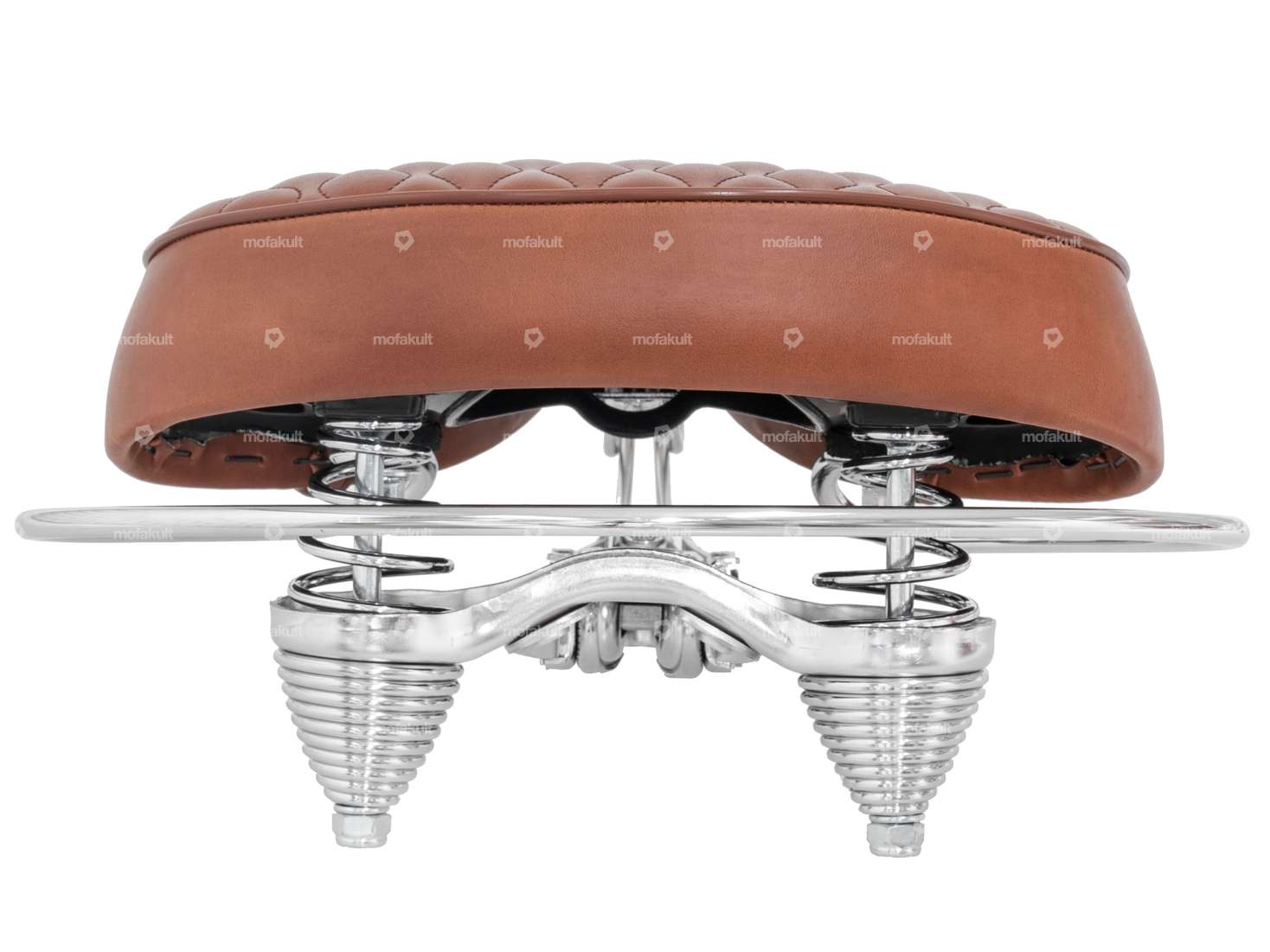 Selle Diamond à ressorts en tonneau marron Carousel Image 3