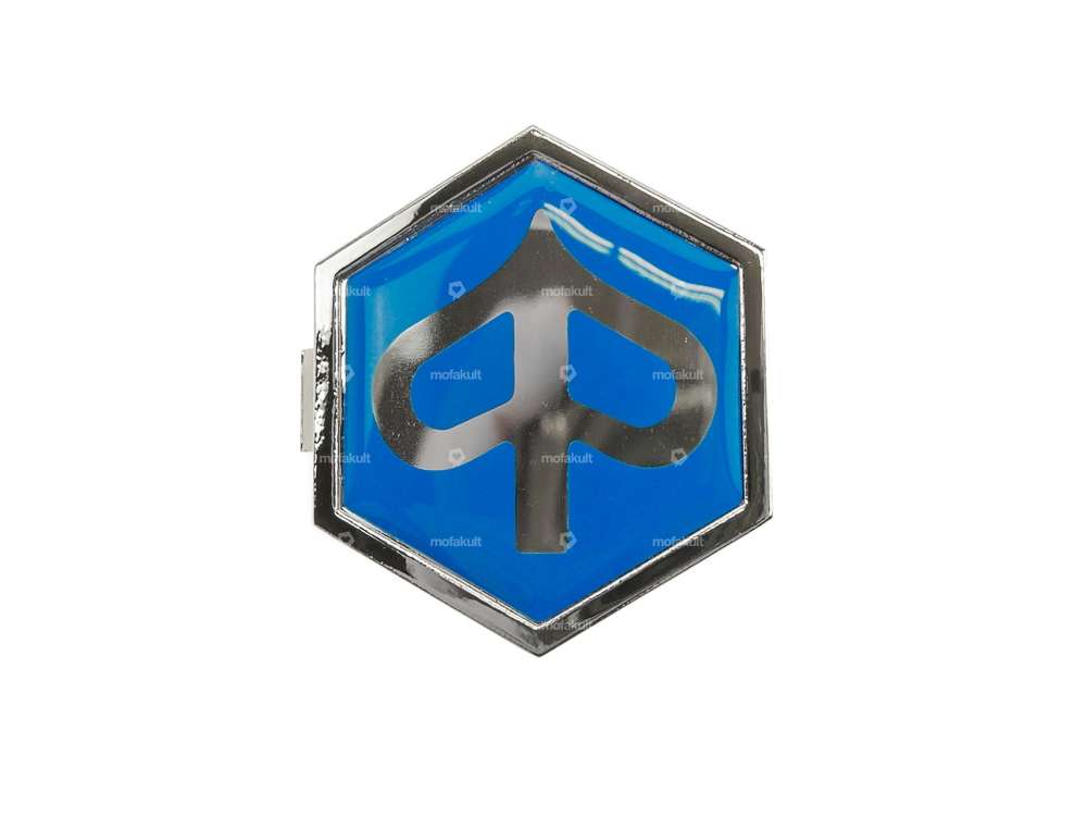 Emblème "Piaggio" Ø 37 mm (avec clip) original | Piaggio Ciao, Bravo, Boxer, Grillo Carousel Image 1