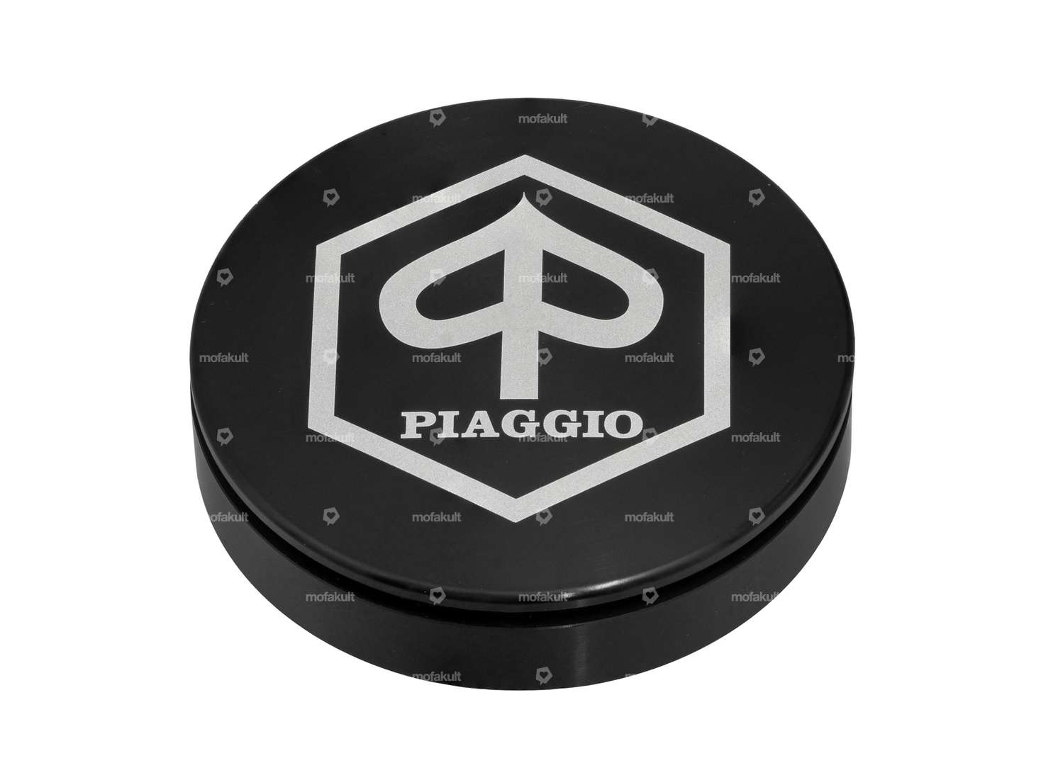 66HEROES Panneau de compteur de vitesse Ø 48 mm "Piaggio" noir | Piaggio Ciao, SI, Bravo, Boxer Carousel Image 1