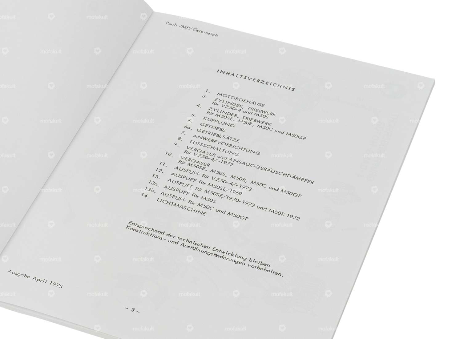 Catalogue de pièces détachées | Puch M50, VZ50 4-vitesses (AT) Carousel Image 2