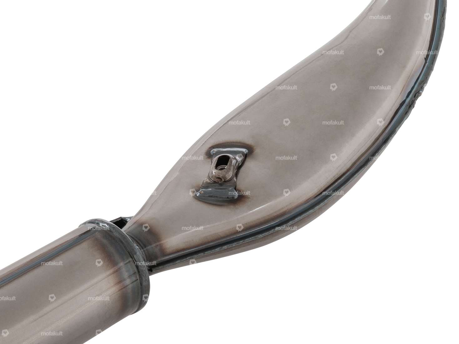 TECNO exhaust "flat belly" blanco | Puch Maxi Carousel Image 2