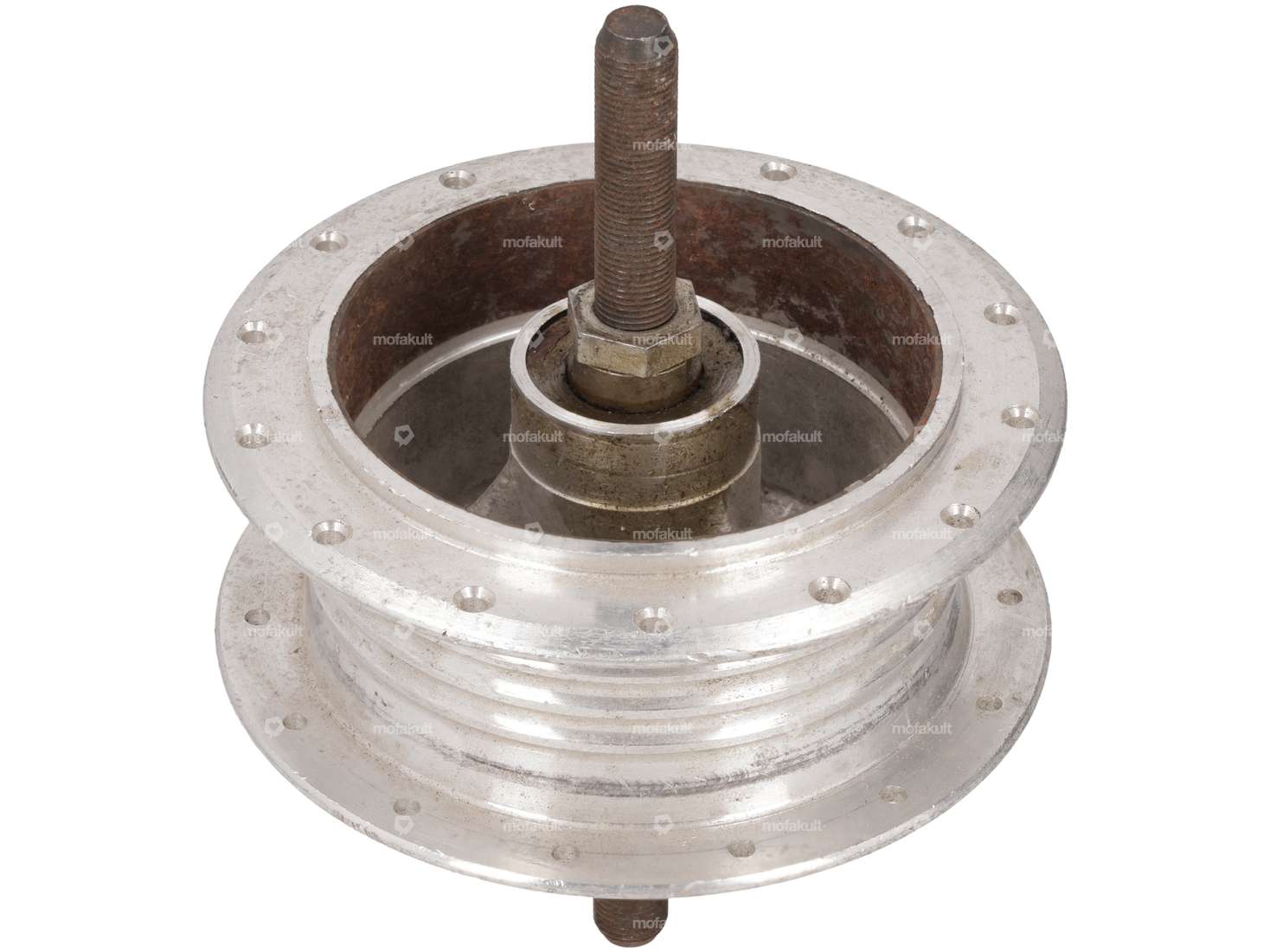 LELEU front wheel hub incl. bearing & axle NOS | Kreidler Flory MF2 Carousel Image 1