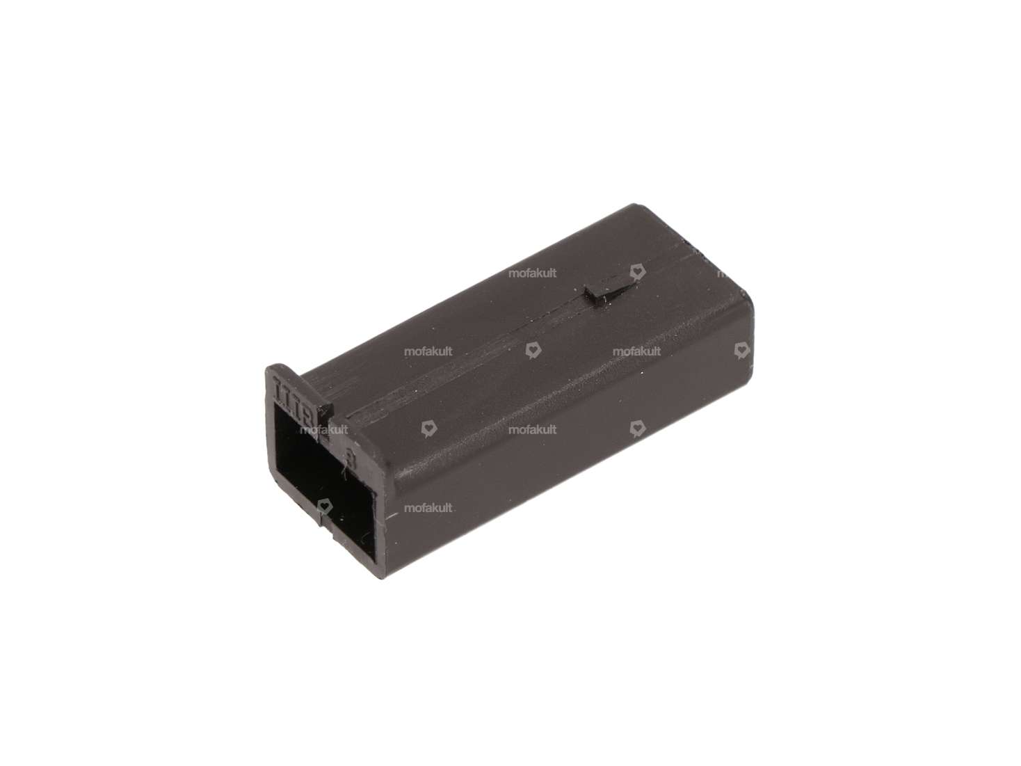 Boîtier à fiches plates 6.3 mm mâle unipolaire noir Carousel Image 1