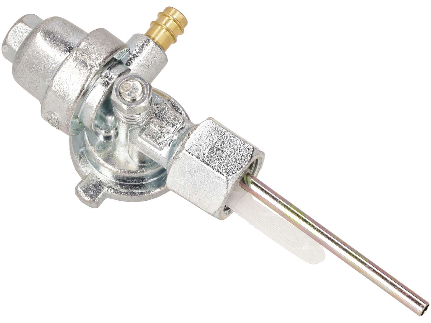 Fuel tap vertical M15x1 (with union nut on right side | Yamaha FS1, DT / Suzuki TSX Carousel Image 3