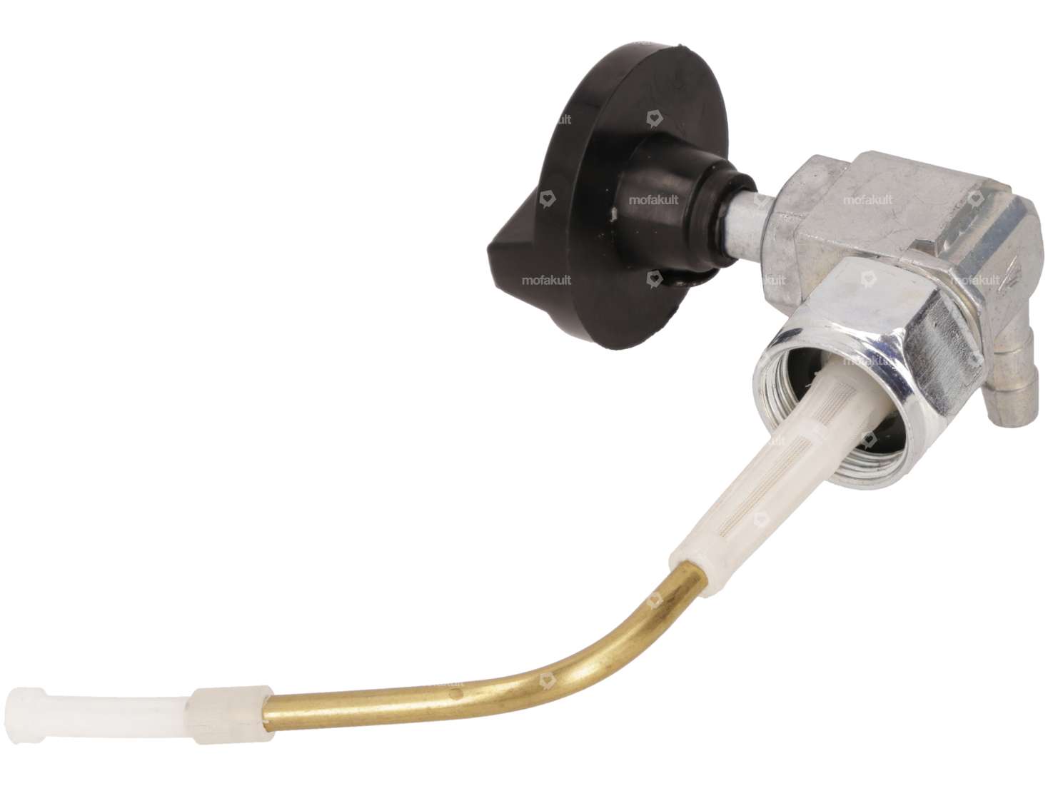 Robinet d'essence vertical M16x1 (avec écrou-raccord) sortant à droite | KTM Hobby III, GP40, Foxi Carousel Image 3